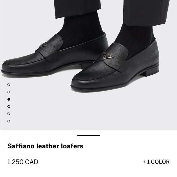 NEW PRADA Saffiano Leather Loafers - Men’s Size 12 (US) - Picture 2 of 5